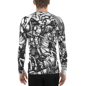 White Landsknecht Battle Men's Rash Guard