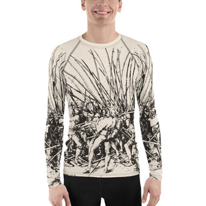 Parchment Bad War Men's Rash Guard