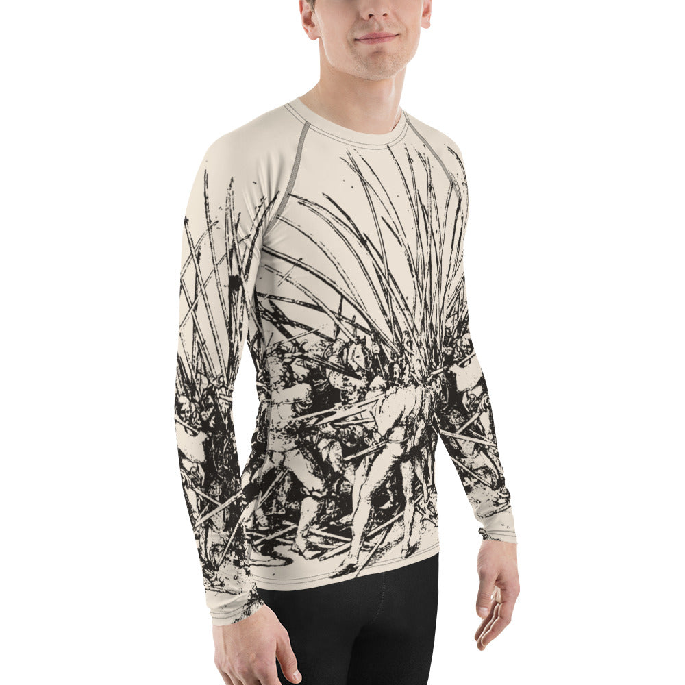 Parchment Bad War Men's Rash Guard